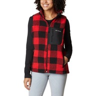 Vesta Columbia West Bend Vest Red Lily Check Print