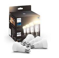 4x Żarówka Philips Hue White LED E27 A60 9W 806lm