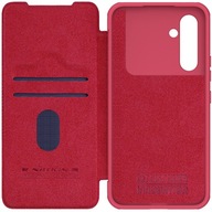 Flipové puzdro Nillkin pre Samsung Galaxy A54 5G Nillkin Qin Pro červené mramorové umenie
