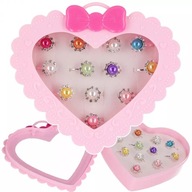 PRSTENE S PERLAMI V SRDIEČKU PRE DIEVČATKO, FAREBNÉ PERLY