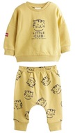 Komplet dziecięcy bluza spodnie ocieplane Next żółty r.92 cm