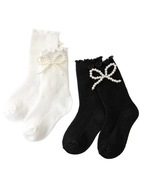 Elegantné Ponožky s perlami pre malé dievčatká