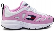 Półbuty sneakersy sportowe TOMMY JEANS różowe logo