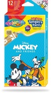 Temperové farby v tubách Colorino Kids 12 farieb 12 ml Mickey