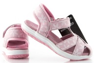 Sandále VIKING WILDE PRINT dievčenské na leto ružové na suchý zips r 25