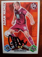 Karta topps match attax autograf Bundesliga 1 FC Kaiserslautern Adam Nemec