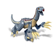 Duży składany dinozaur Welociraptor 28cm klocki T-REX D30 +naklejka lego
