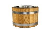 5 L-es tölgy vödör rozsdamentes acél betéttel