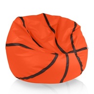 Oranžový Basketbalový Puf Na Sedenie ekokoža