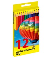Kredki ołówkowe ECO 12 kolorów