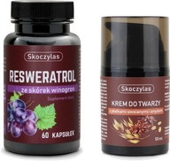 Skoczylas Resveratrol 50 mg + Pleťový krém s ovsenými vločkami a anízom