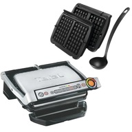 GRILL ELEKTRYCZNY OPIEKACZ PANINI TEFAL OPTIGRILL ZESTAW FORMY DO GOFRÓW