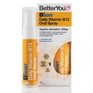 BETTERYOU BOOST DAILY VITAMIN B12 ORAL SPRAY VEGE MOZOG ENERGIA KONCENTRÁCIA