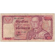 Banknot, Tajlandia, 100 Baht, Undated (1978), KM:8