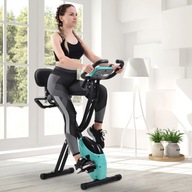Rower treningowy 3 w 1, magnetyczny składany rower fitness, rowerowy trenażer domowy