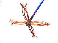 KARTÁČOVÁ NYLONOVÁ HLAVICE PRO SADU CYKLONŮ PRO ČIŠTĚNÍ KOMÍNA VRTAČKOU