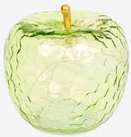 ALMA LÁMPA ÜVEG DEKORÁCIÓ ŐSZI ÜVEG ALMA LED FÉNNYEL