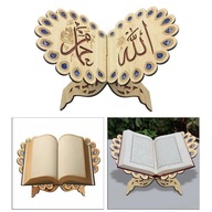 Stojak na książki z Koranem Vintage Eid Muzułmańska półka na książki z modlitwą Drewniany składany wyświetlacz