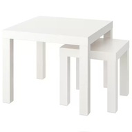 IKEA stolik LACK stół kawowy MAŁY I DUŻY 2szt biał