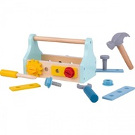 TOOKY TOY Fa szerszámosláda 18 db-os szett