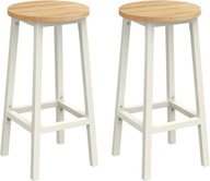 Stoličky kuchynské stoličky barové hokery s kovovým rámom a podnožkou 65cm