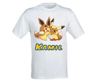 Tričko Pokémon Eevee Pikachu + Meno 128
