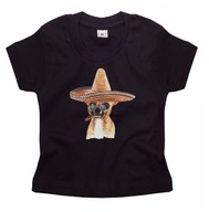 Koszulka dziecięca Pies chihuahua w sombrero 86