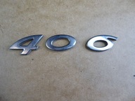 logo znaczek emblemat klapy tył PEUGEOT 406