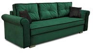 Sofa rozkładana z funkcją spania Pele Zielona