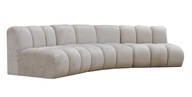 Wygodna designerska zaokrąglona sofa modułowa GRAND 329 cm - konfiguracje