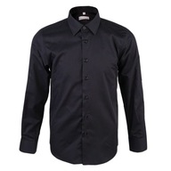 Chlapčenská elegantná košeľa s dlhým rukávom čierna PL TRIČKO 152