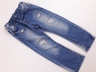 NEXT jeansowe SPODNIE RURKI z dziurami _ 92cm
