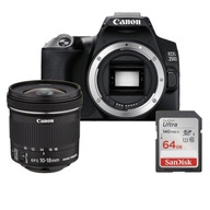 Fotoaparát Canon 250D + 10-18 STM + 64GB SANDISK 140MB/S