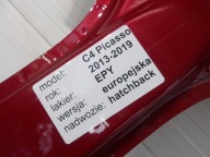 CITROEN C4 PICASSO II 13-16 threshold left pillar B roof BOK EPYD