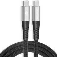 Kábel ELECTRONICA 4U USB Type-C - USB Type-C 1 m fekete