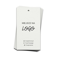 100 ks eko štítkov biele etikety s logom 250g
