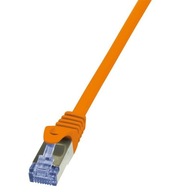 Patchcord LogiLink CQ3058S Cat.6A S/FTP 2m pomarań