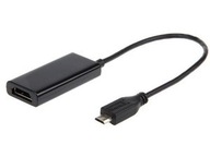 Adapter MHL(M)->HDMI(F)+USB Micro(BF)(5 PIN)