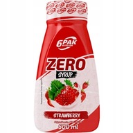 6PAK SOS ZERO 500ml TRUSKAWKA SYRUP Syrop Zero Kalorii FIT