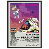 Kanye West Graduation Plagát Obrázok s albumom v rámčeku Ye Darček