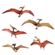 6x PVC żywe jurajskie dinozaury pterozaury figurki zabawki prezent maluch