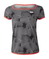 KOSZULKA LOTTO TENNIS TECH PRINTED WOMEN WHITE M