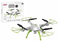 Dron R/C X5HW bielo-zelený