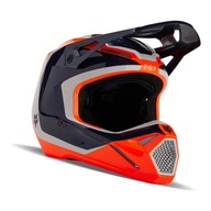 Kask FOX V1 NITRO FLUORESCENT ORANGE pomarańczowy fluo granatowy GRATISY