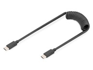 kabel USB 2.0 Typ-C - Typ-C spiralny Digitus