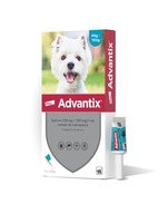 Advantix Spot On M Pies 4-10 kg, na pchły i kleszcze dla psów, 4 pipetki