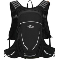 Cyklistický batoh 16L čierny, ľahký športový batoh trekingový batoh