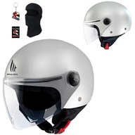 Kask motocyklowy MT STREET S SOLID GLOSS PEARL WHITE biały GRATISY