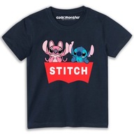 Stitch T-Shirt Koszulka Dziecięca Parodia Przeróbka Logo Bawełna Premium