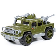 Vojenské auto Jeep s guľometom auto hračka Polesie